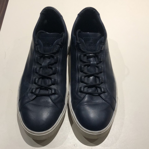 Men’s Tods Navy leather sneaker 8.5 - Picture 2 of 11
